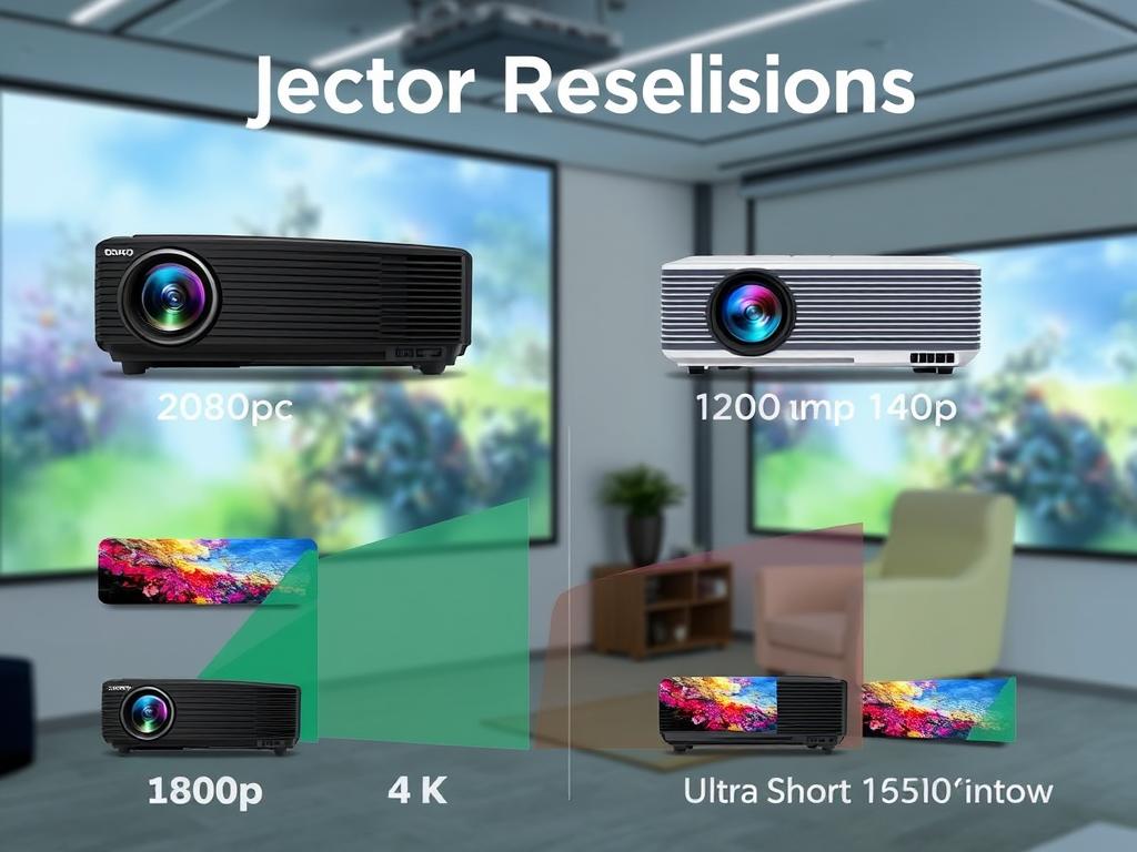 Projector resolution comparison Projector resolution comparison
