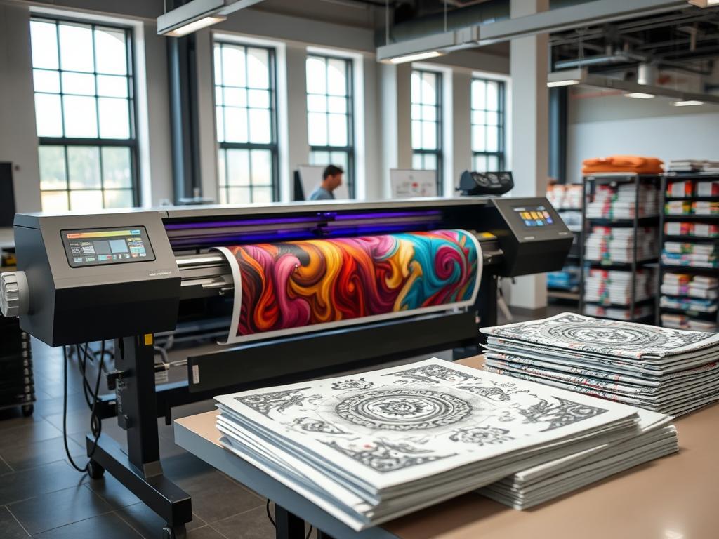 DTF printer producing high-quality prints