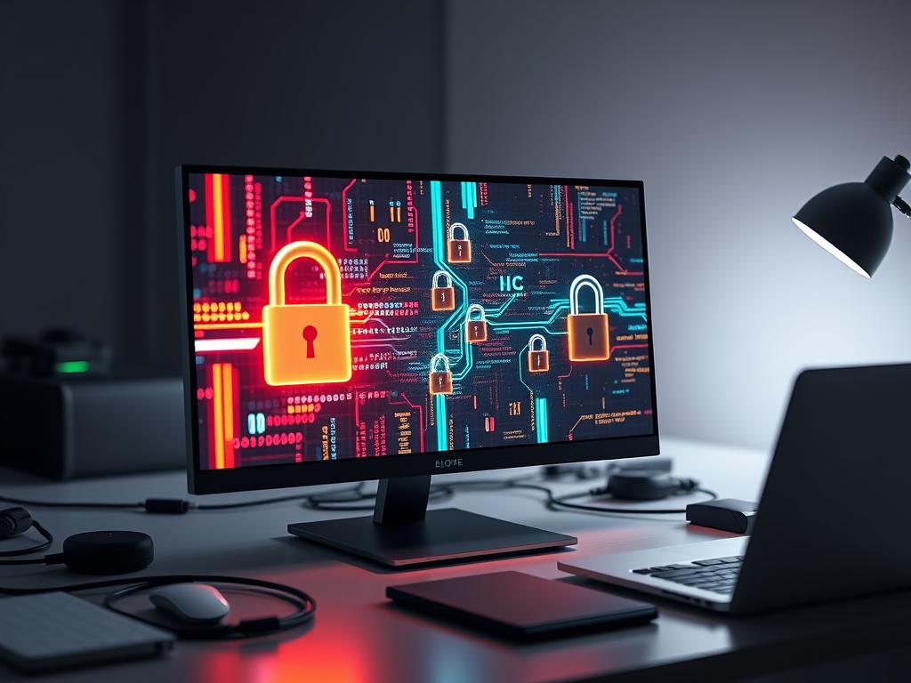 Encryption tools for portable monitor