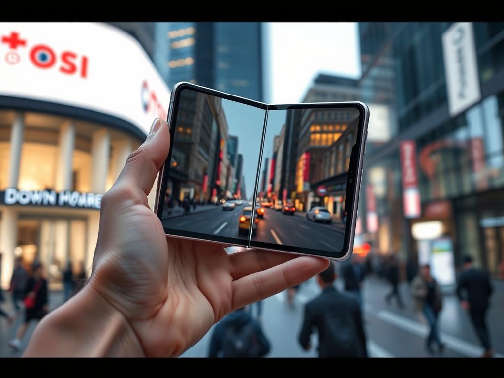 Foldable smartphone portability