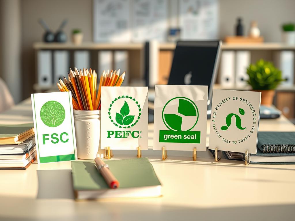 sustainable materials certifications for eco-friendly office supplies